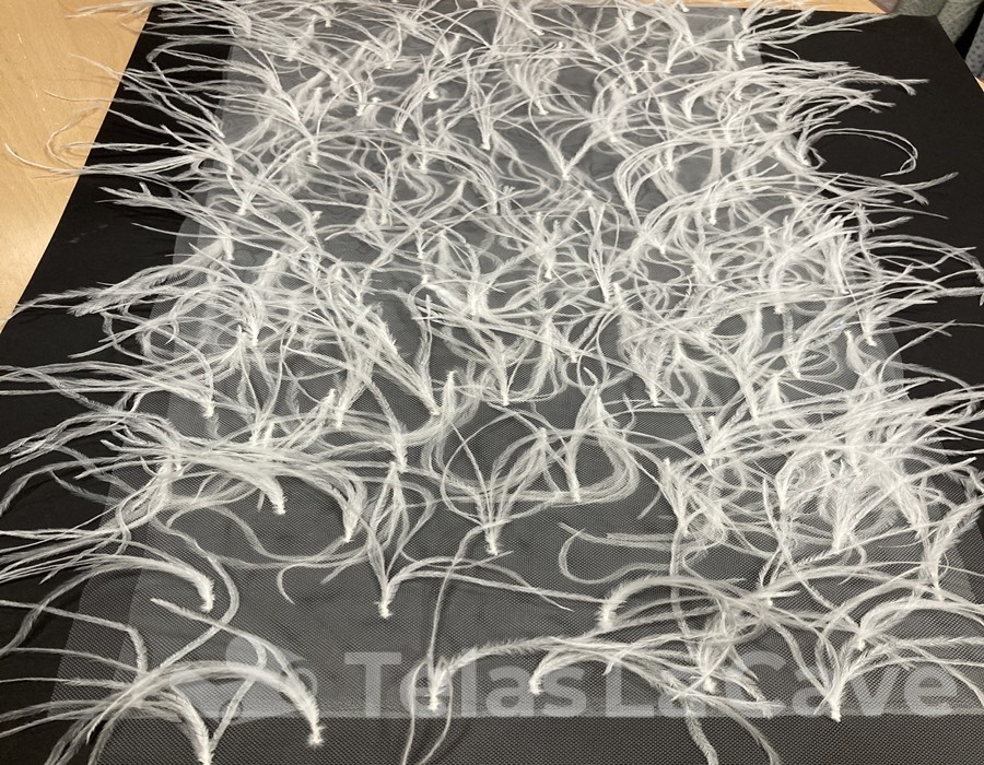 tul plumas 002 blanco roto b6228